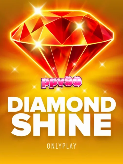 Tampilan visual slot Diamond Shine dengan tema buah neon dan berlian